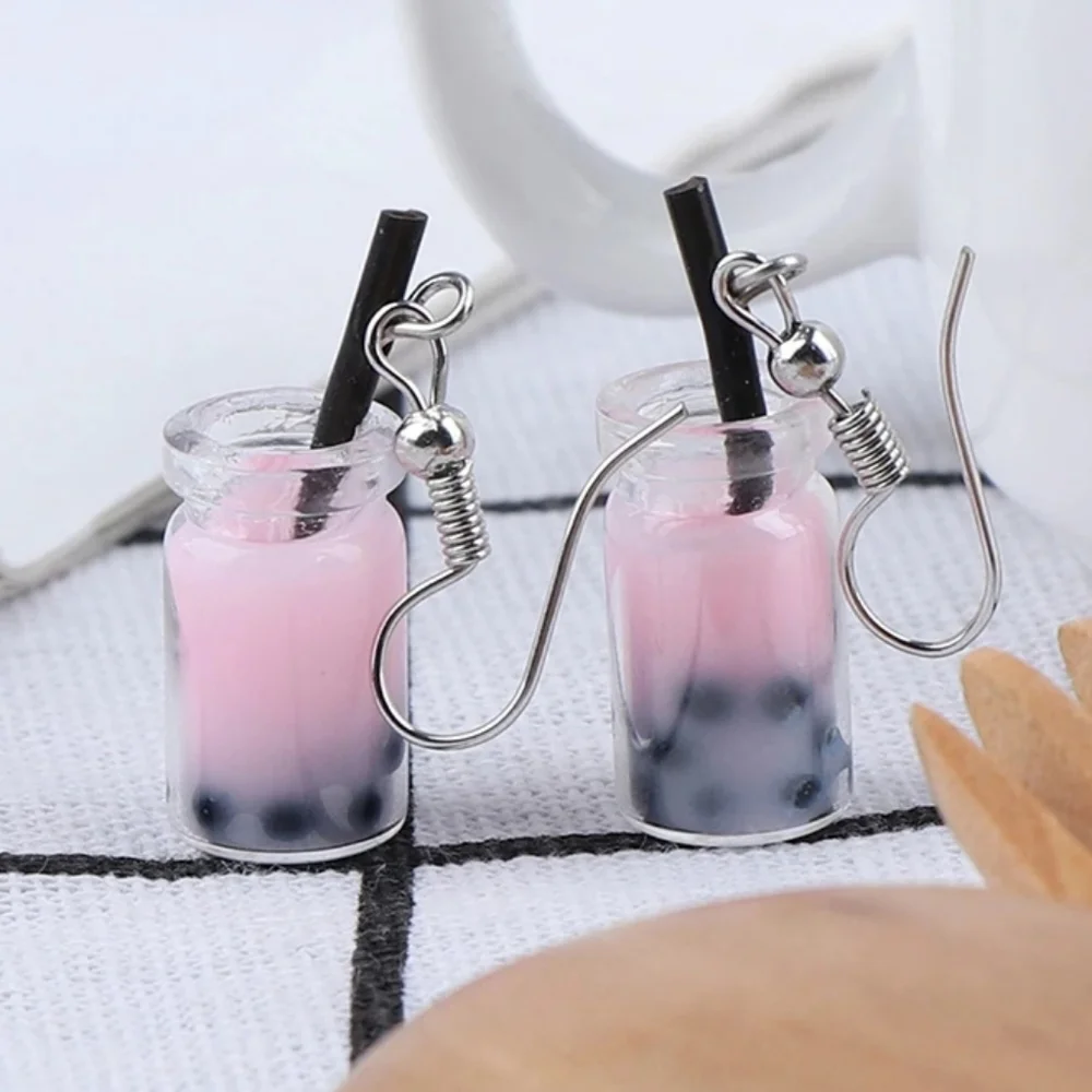 Bubble Tea Boba Dangle Earrings